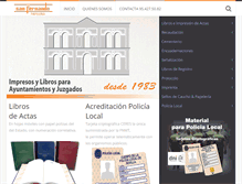 Tablet Screenshot of papeleria-sanfernando.com